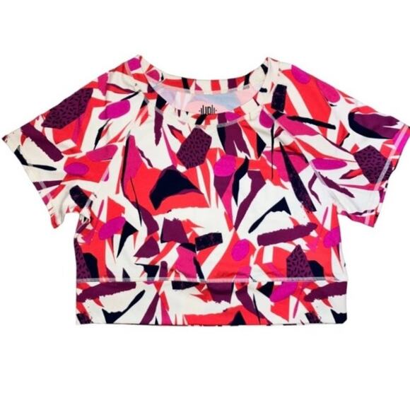 J. Dow Fitness Pink Purple Orange Colorful Top XL - Picture 2 of 4